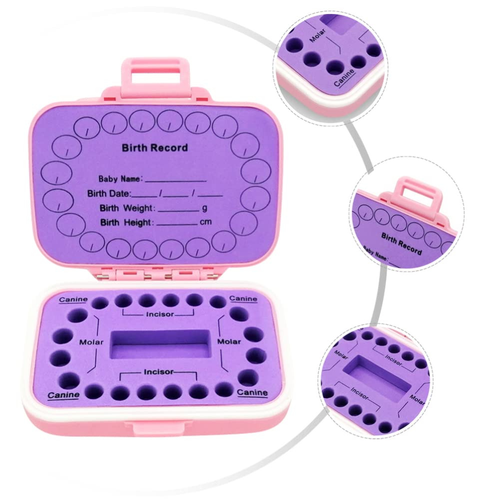 Toddmomy Boîte à Dents Pour Bébés Boîte De Rangement Personnalisée Avec Étiquettes Pour Identification Facile Et Préservation Sécurisée Des Dents De Lait