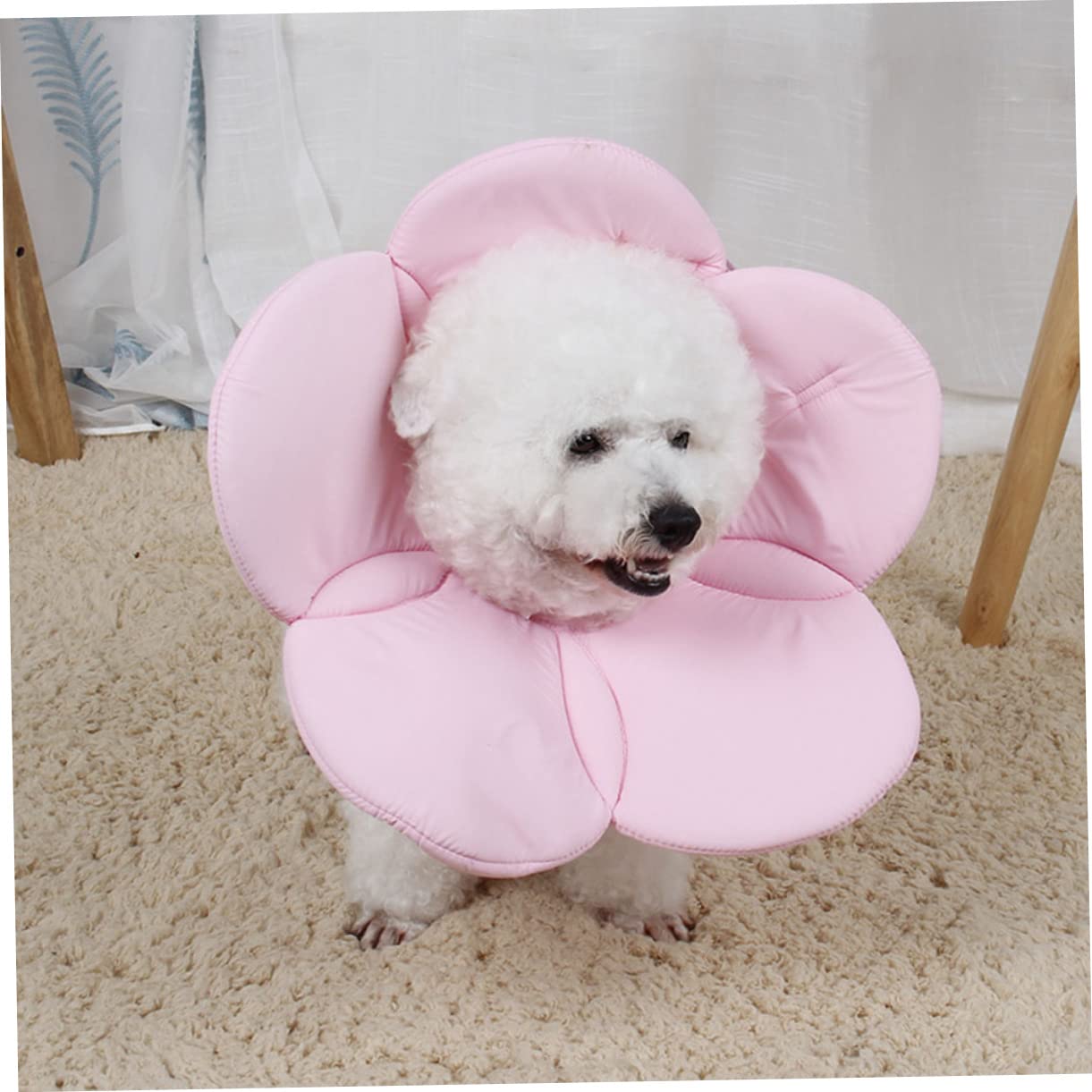 Amosfun 2stücke Pet Protective Flower-Shaped Elizabethan Collar Anti- Neck Circle Für Hunde Und Katzen XL