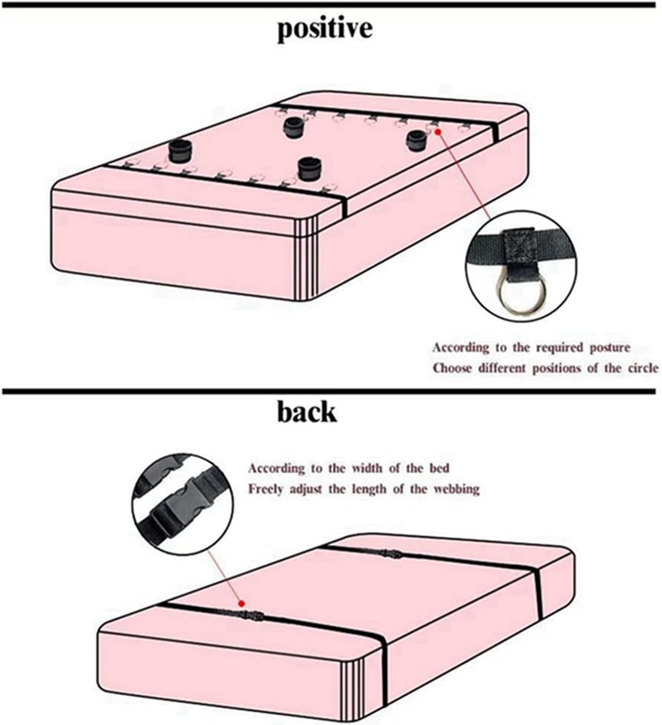 Bed Bondage Restraint Straps For Couples Adult Bed Restraints_voghion.com