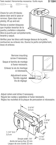 Miniatura 3 de Prime-Line D 1584 - Rodamiento de bolas de acero para puerta corrediza, para Northrup, latón (paquete individual) (paquete de 2)