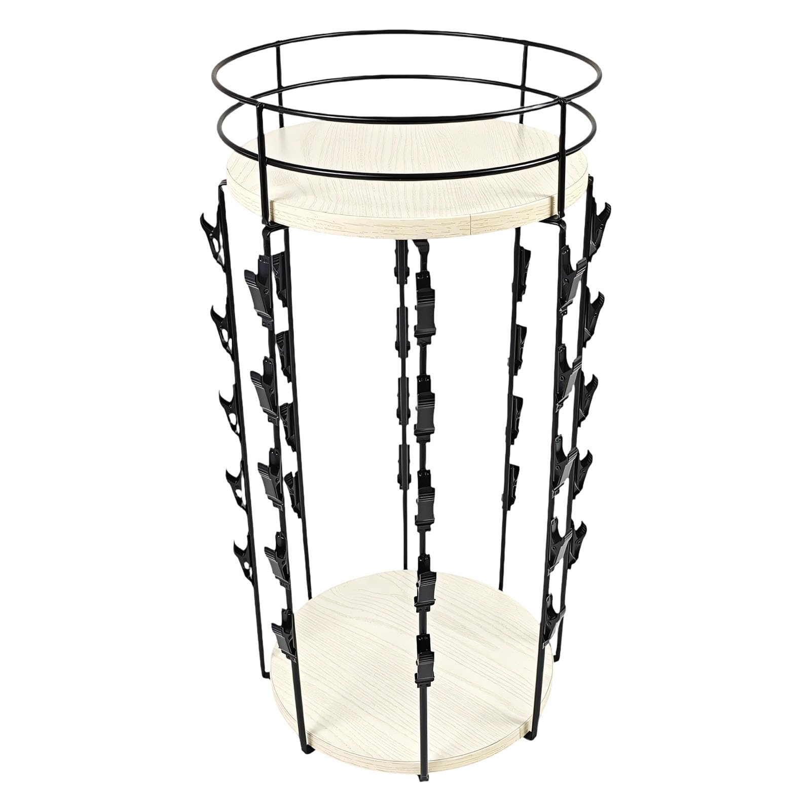 Stylish Rotating Rack Metal Base Smooth Movement Holds Various Items Securely Twirling Tray