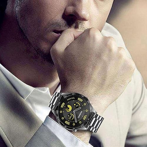 Miniatura 4 de Correas compatibles con Samsung Galaxy Watch de 1.81 pulgadas Galaxy 3 de 1.772 pulgadas, correa de repuesto de metal de acero inoxidable para