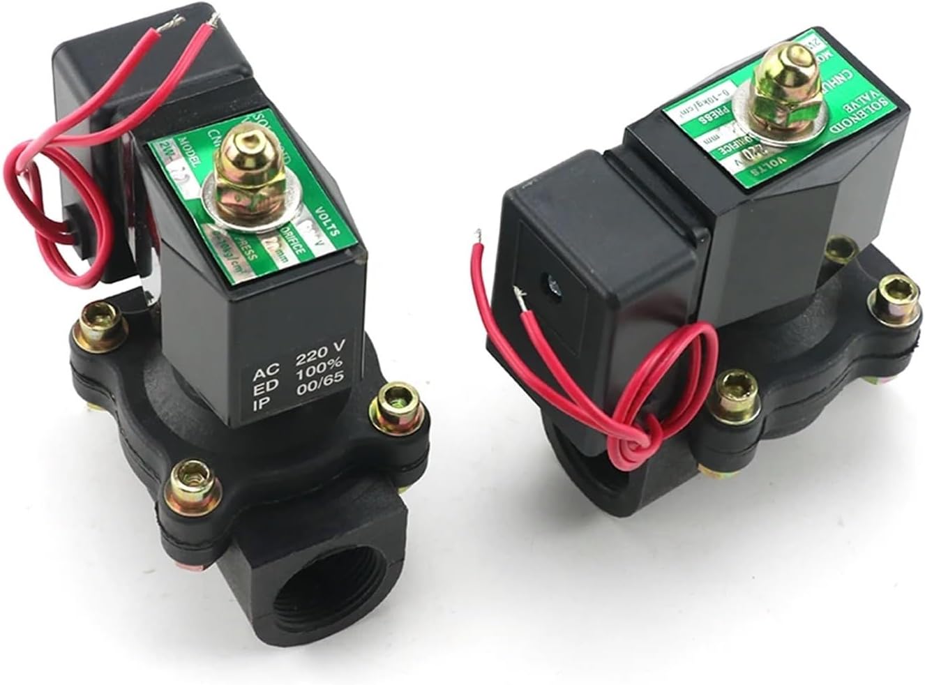 1/2" 3/4" 1" 2" Normally Closed 2-Way IP65 Plastic Solenoid Valve With Energy Saving AC220V DC12V DC24V DN15-DN50(3/4",AC220V)