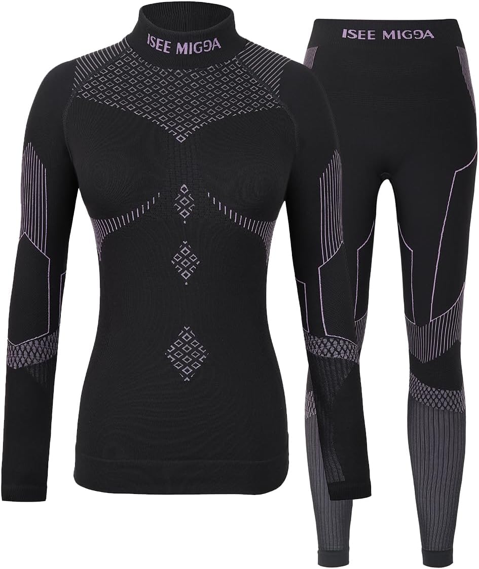 Skiing Thermal Underwear Women Long Johns Set Quick-drying