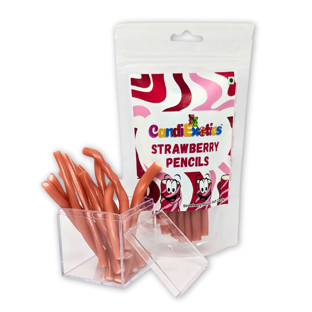 See full amazon price history chart for CandiExotics Vegan Strawberry Filled Pencils Liquorice Gummy Candies Soft Jelly Candy 100gm CandiExotics Vegan Strawberry Filled Pencils Liquorice Gummy Candies Soft Jelly Candy 100gm (B0CL4PVVJG) Amazon Price History, Amazon Price Tracker