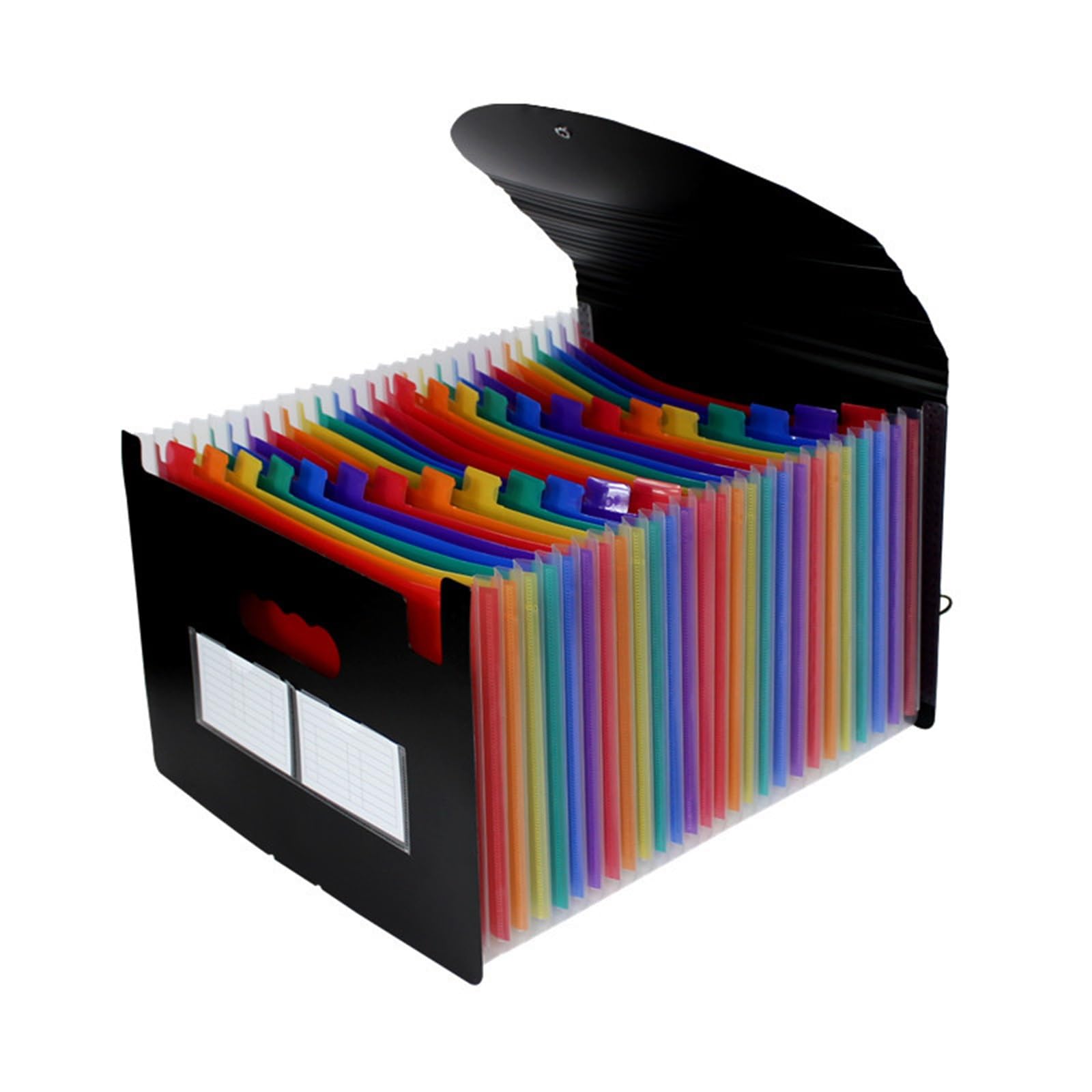 Carpeta Mini carpeta retráctil de organza A4 26 capas, soporte papel multicapa para Almacenamiento de Archivos