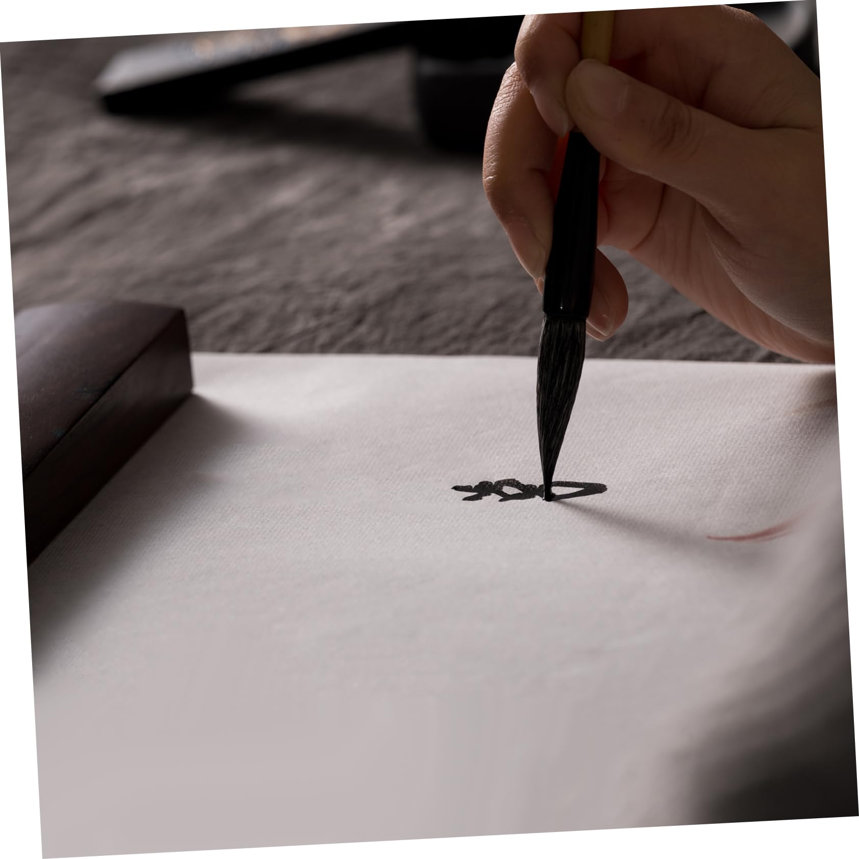Uonlytech Papel de Arroz Engrosado para Caligrafía y Pintura, Adecuado para Principiantes y Amantes del Arte Chino
