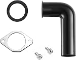 RQYEKDO 1-1/2in Garbage Disposal Drain Elbow Kit ABS Flange Gasket Screws | Universal fit for Moen, Waste King, Whirl Away, leak-proof, easy DIY installation