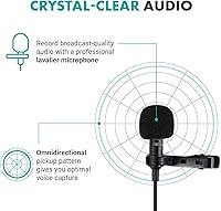 Vista 3 de Movo Edge-OP - Micrófono de solapa inalámbrico para Osmo Pocket 1 y 2, micrófono inalámbrico de solapa, transmisor y receptor para video, vlogging