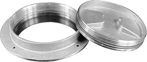 Miniatura 5 de ISURE MARINE Hatch de 4 pulgadas 316 de acero inoxidable redondo antideslizante placa de cubierta de escotilla de inspección con cubierta