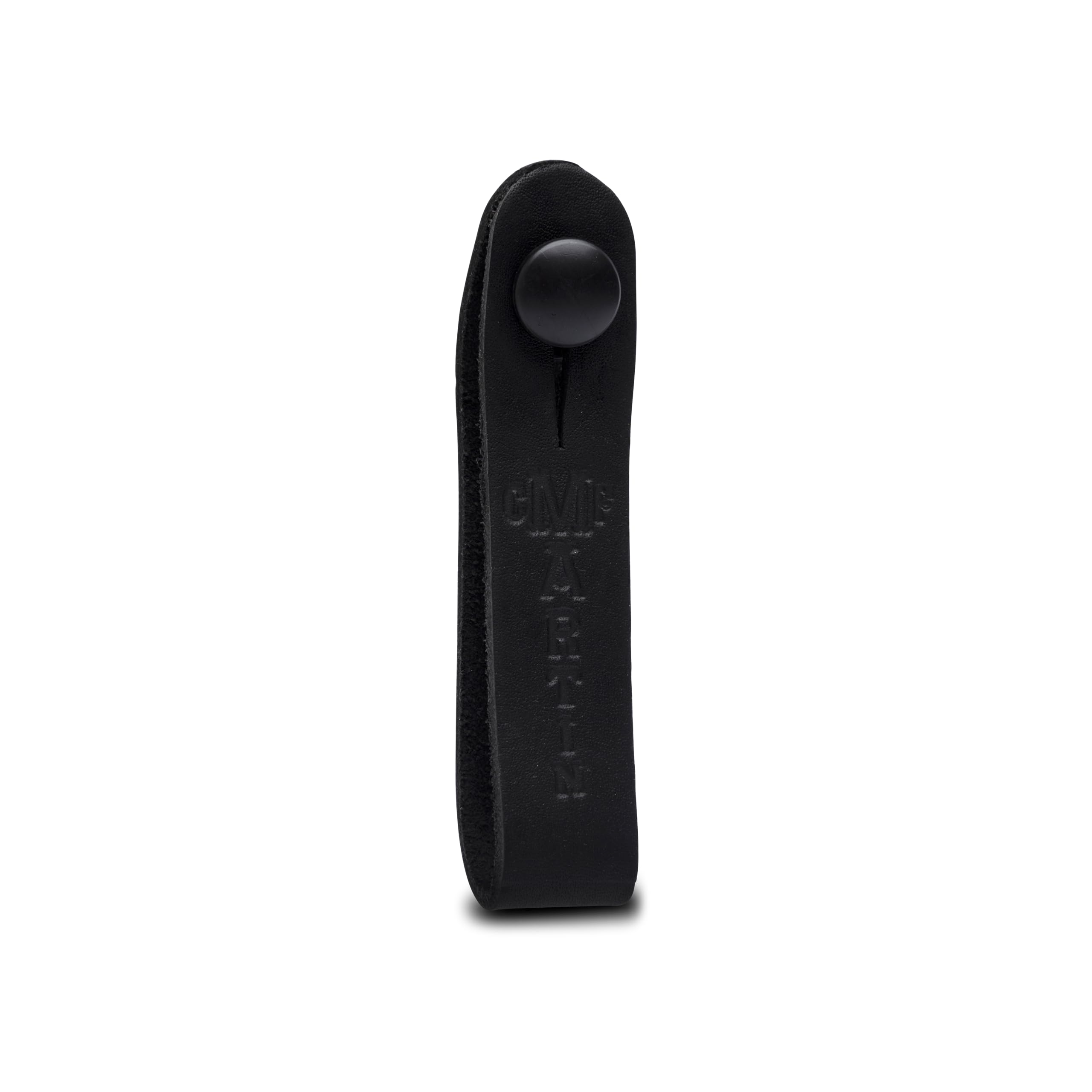 C.F Martin 18A0031 Headstock Tie Leather, Black, 0.2x5.1x4