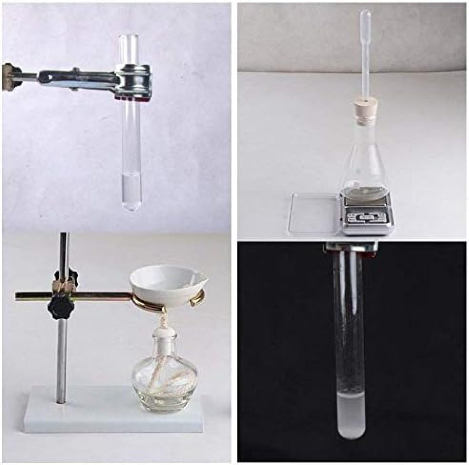 Kit De Instrumentos De Vidrio Químico Profesional De Laboratorio, Equipo De Filtración De Destilación Y Neutralización Ácido-Base Convencional para La Universidad Suministros De Enseñanza,outstand