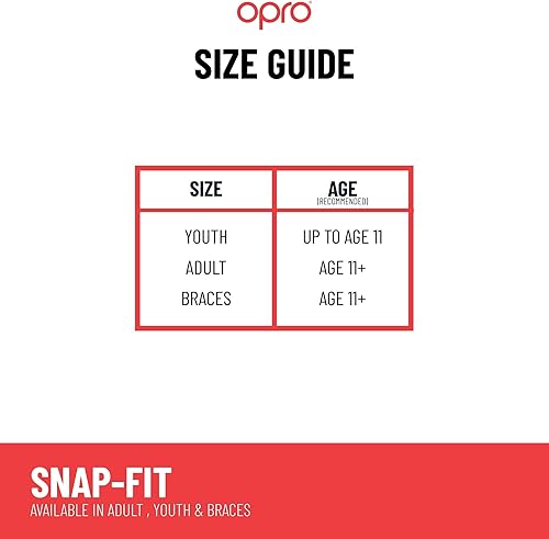 Miniatura 6 de OPRO Protector bucal deportivo de nivel instantáneo para adultos y jóvenes con correa, protector bucal para hockey, lacrosse, rugby, artes marciales