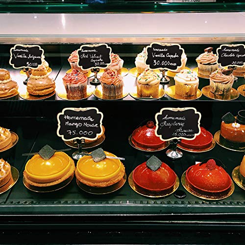 Chalkboard Tags Hanging Wooden Mini Chalkboard Signs Wooden Chalkboard Tags, Hanging Chalkboard Labels, Ideal Price Tags, Message Tags, Black (32) #TOP6