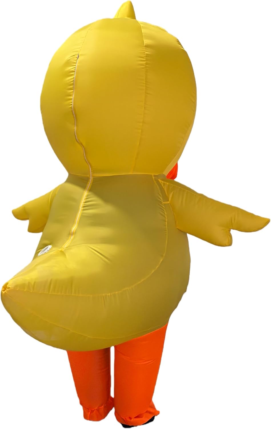 Inflatable Duck Costume, Yellow and Orange, Adult Size, Novelty Party Outfit