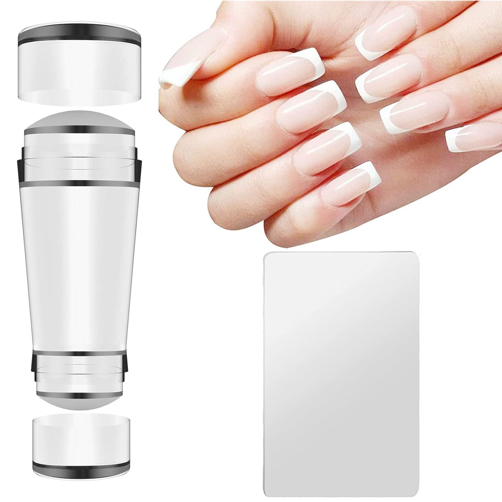 French tip nail stamper jelly silicone tool