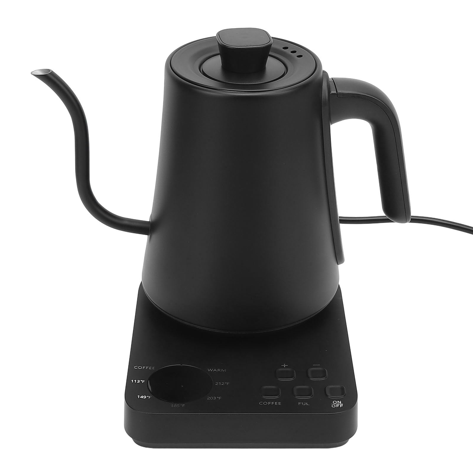 CHICIRIS Hervidor Eléctrico de Cuello de Cisne de 1200 W con 5 Ajustes de Temperatura, Función de Temperatura Constante, para Preparar café y té (Enchufe de la UE 220V)