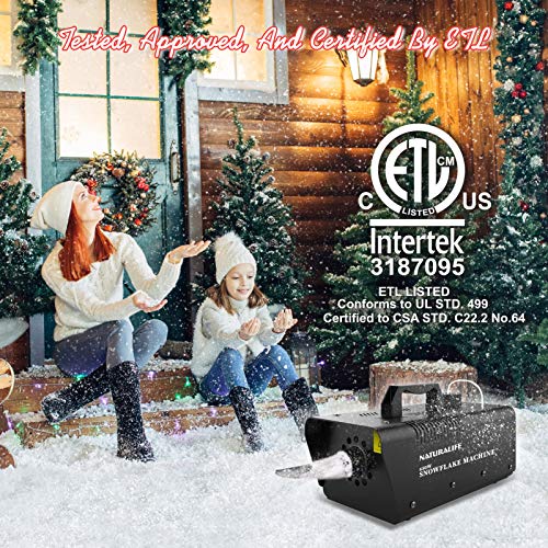naturalife snow machine 650w high output snowflake maker with wired remote control great machine for christmas wedding party stage effect