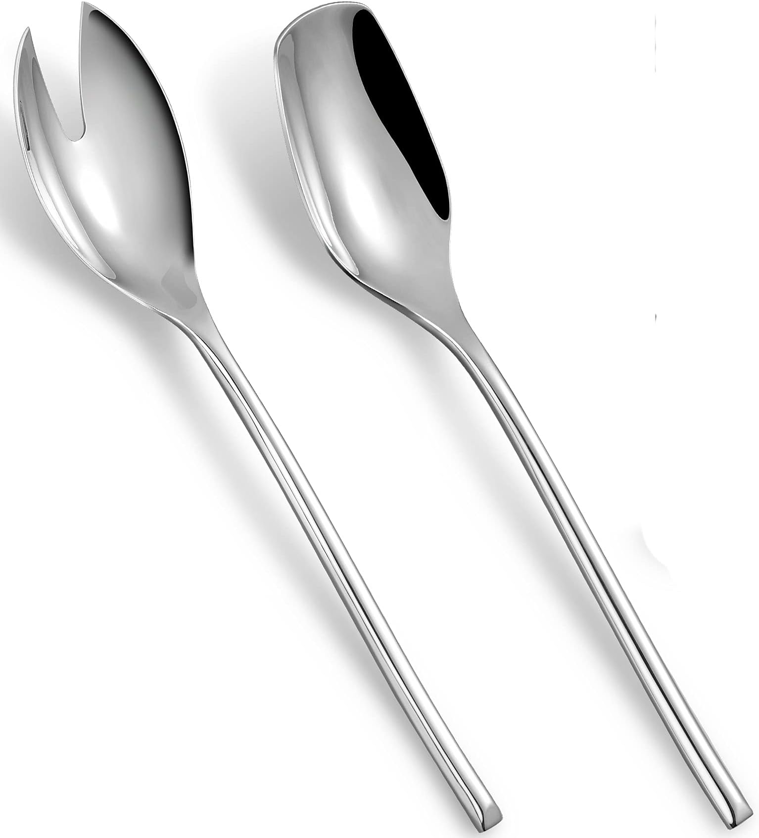KEAWELL Premium 10" Salad Serving Set, 18/10 Stainless Steel, Set of 2