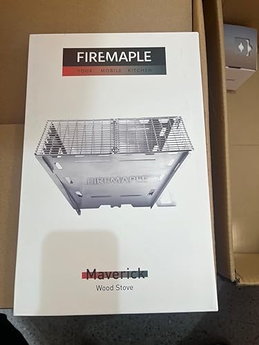 Miniatura 6 de Fire Maple Maverick Estufa de leña  Estufa portátil de acero inoxidable duradera  Ideal para camping, mochilero, senderismo viajes (versión