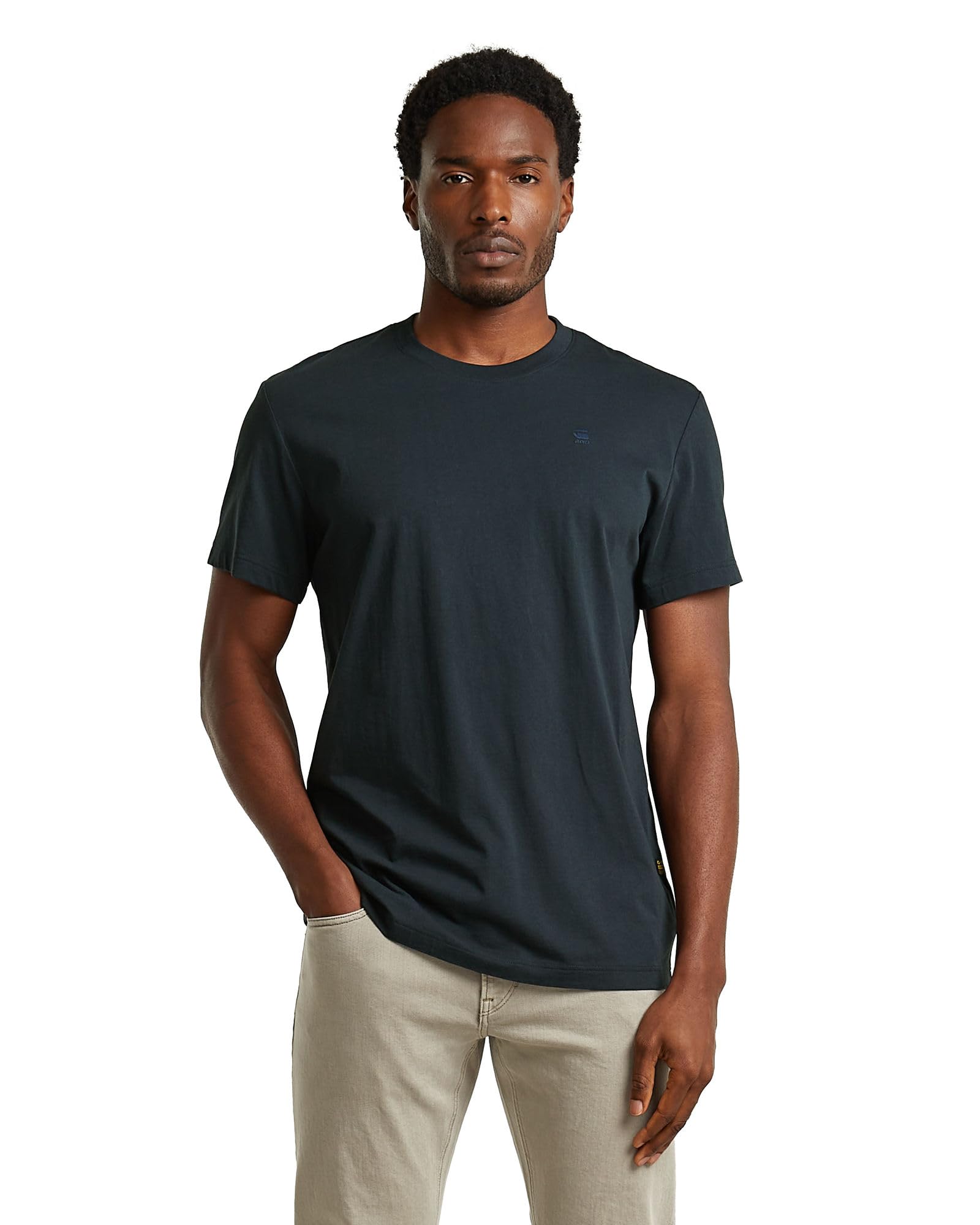 G-STAR Men's Base-S T-Shirt, Size: L, Color Blue