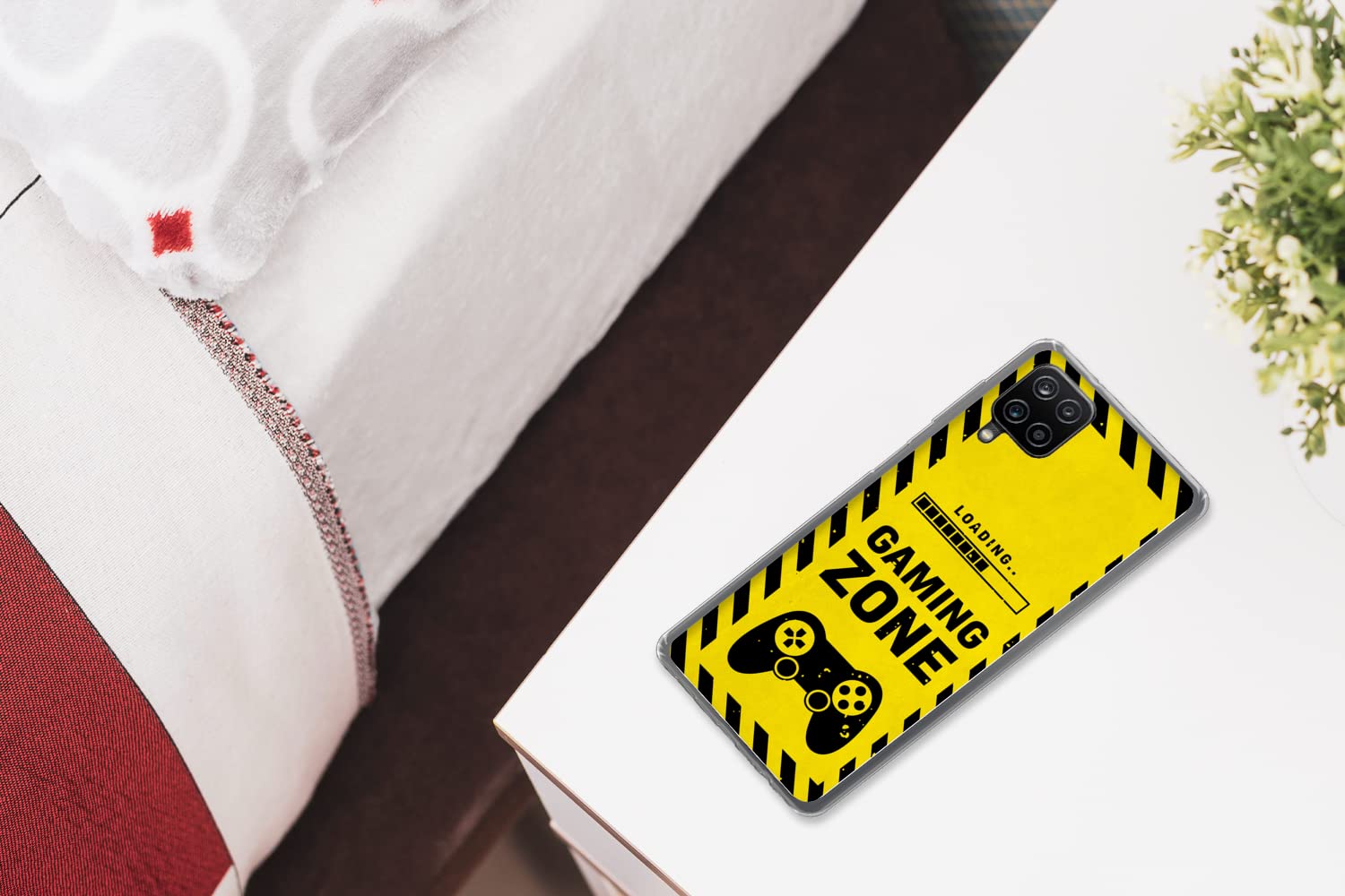 Funda para Samsung Galaxy A12 - Juego - Citas - Mando - Zona de Juego - Juego - Funda de Silicona/Funda Blanda para teléfono móvil