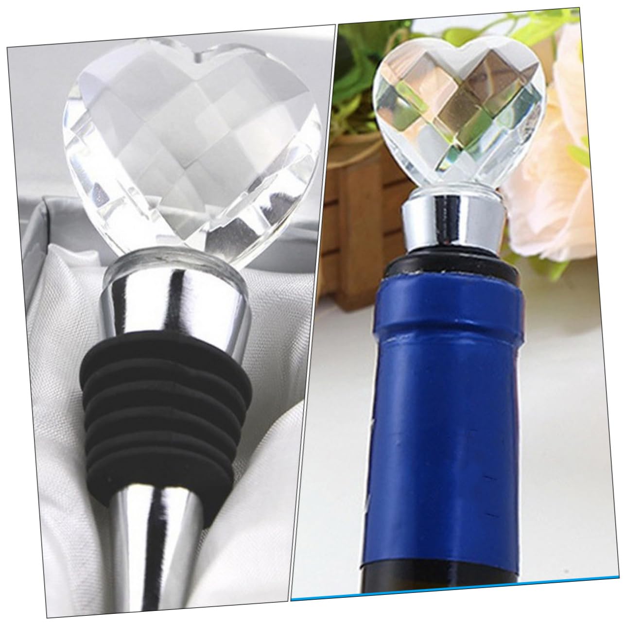 Alipis 6pezzi Tappi Per Bottiglie Vino Alloy Design Unico Forma Per Decorazioni e Regali Matrimonio Resistente e Facile Da