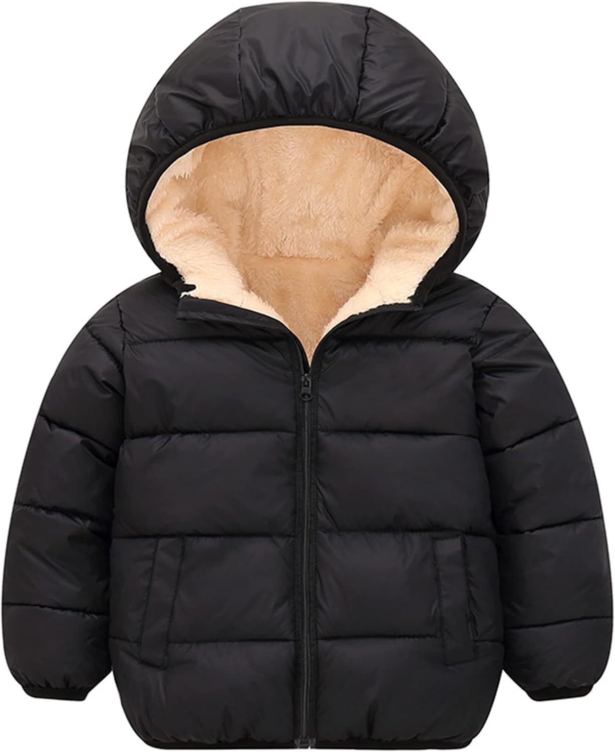 BFUSTYLE Toddler Winter Coats Hooded Infants Fleece Jacket Thickened Jacket for Baby Girls Boys 1-5T