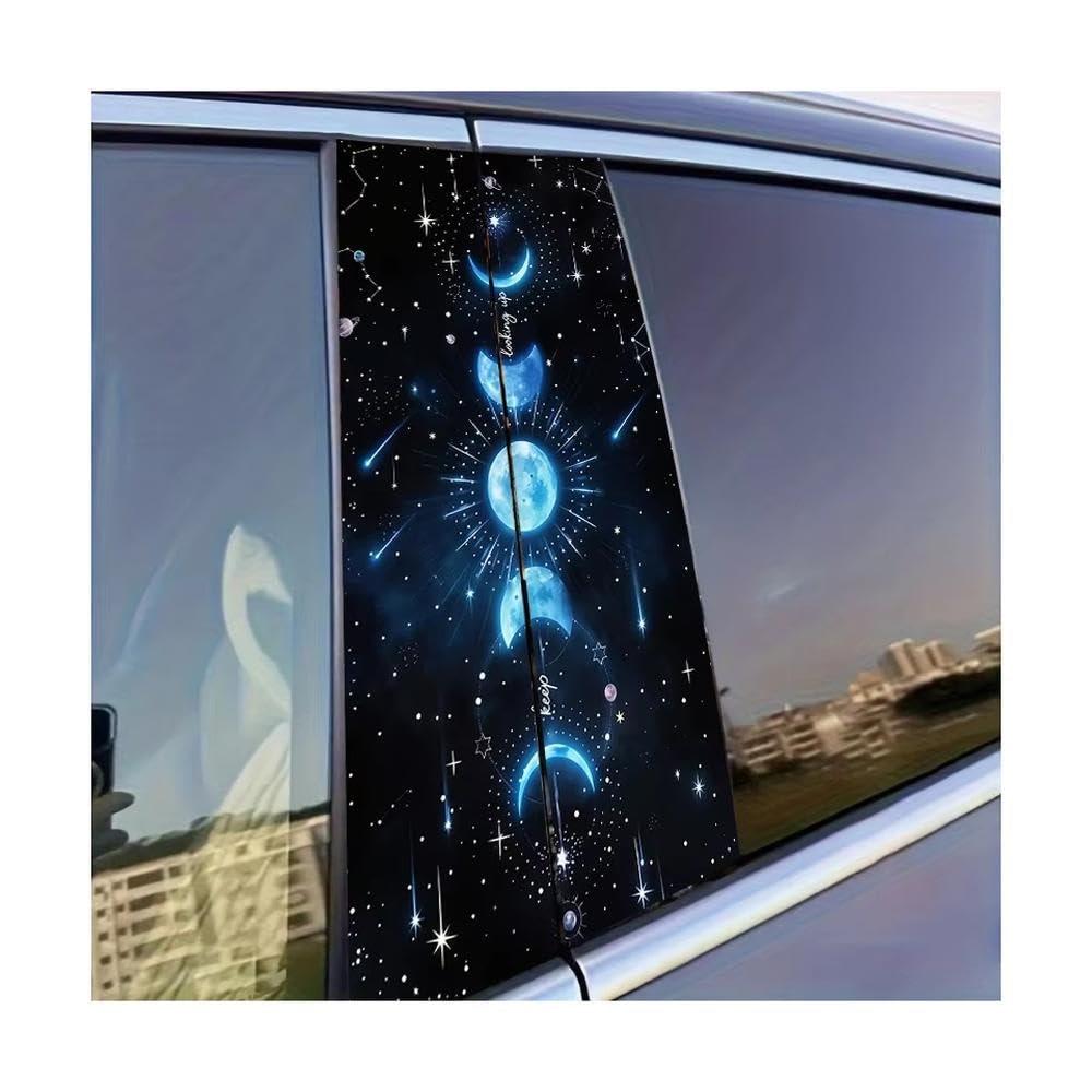 Autocollant pilier B de voiture phase lunaire pour look nocturne unique