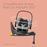 Maxi-Cosi Zelia S Trio Poussette 3 en 1, 0 à 4 Ans, Jusqu'à 22 kg, Poussette Bébé Pliable, Compacte et Inclinable, avec Siège Auto Bébé CabrioFix S i-Size, Accessoires, Sac à Langer, Gris - 10