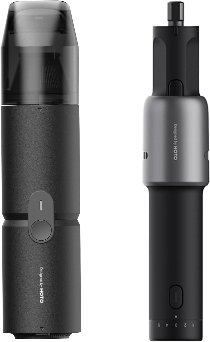 HOTO Desk Vacuum with 4V Mini Cordless Rotary Tool Kit