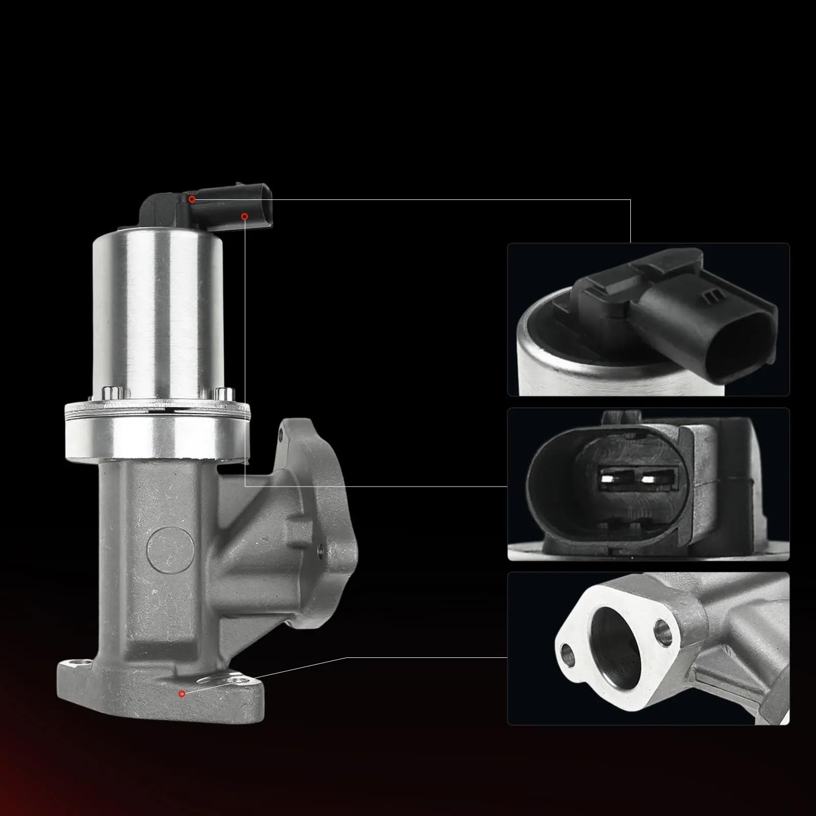 Nettoyage EGR‌ Valve de Recirculation des gaz d'échappement, Convient pour Hyundai Grandeur Kombi Santa Fé II Sonata Tucson 28410 – 27410 Frankberg AGR