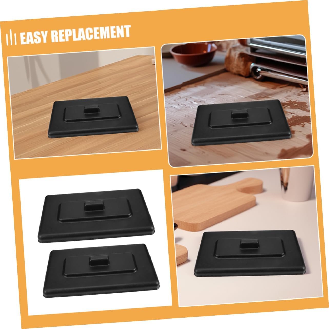 2pcs Ice Maker Tank Lid Replacement Lids for Dash Ice Maker Machine Cover Container Top Protective Kitchenware Accessory