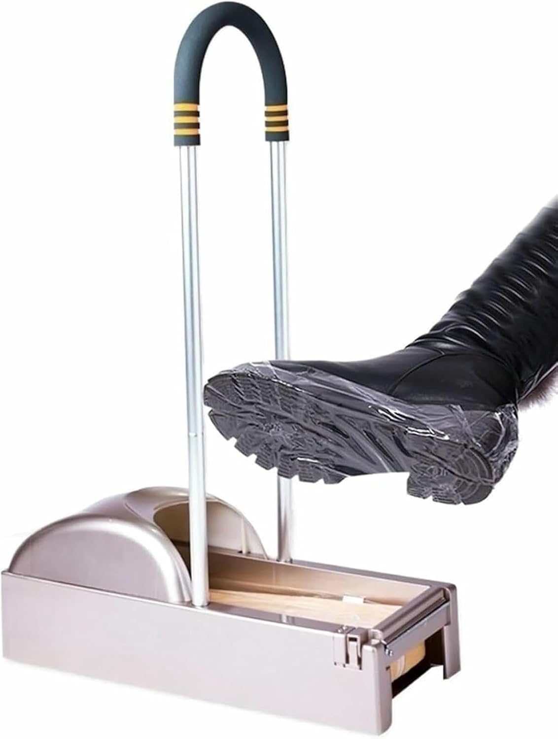 Shoe Cover Dispenser,Portable Overshoes Machine, Lazy Shoe Cover Machine,with Disposable Plastic Shoe Covers
