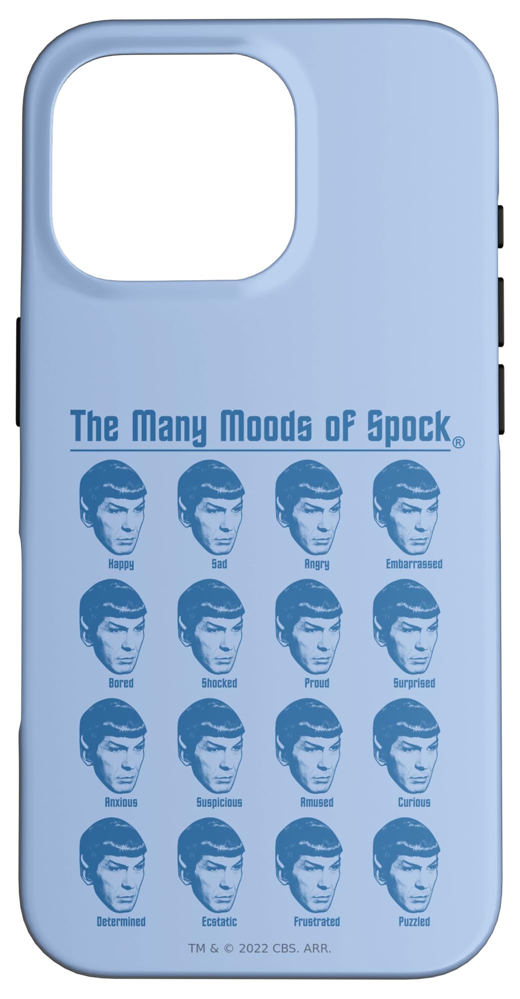 Star Trek Many Moods Of Spock Case for iPhone 16 Pro
