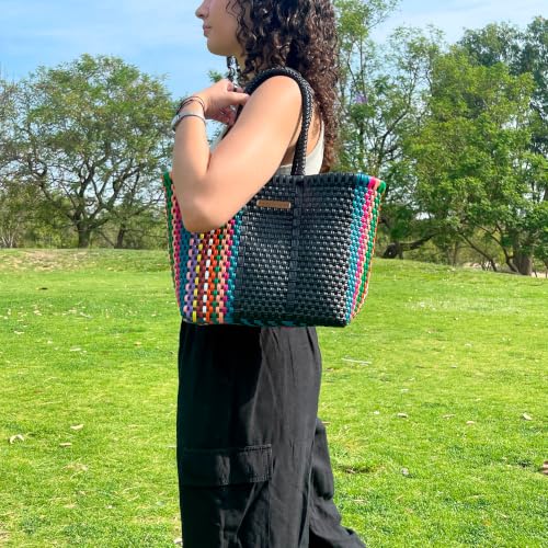 Image of MARIA VICTORIA X-Small Mexican Tote - Waterproof Woven Beach Purse