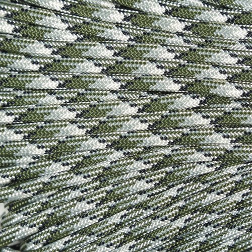 PARACORD PLANET 25 Feet Nylon 550Lb Type Iii 7 Strand Paracord Siberian Camo โ image 1