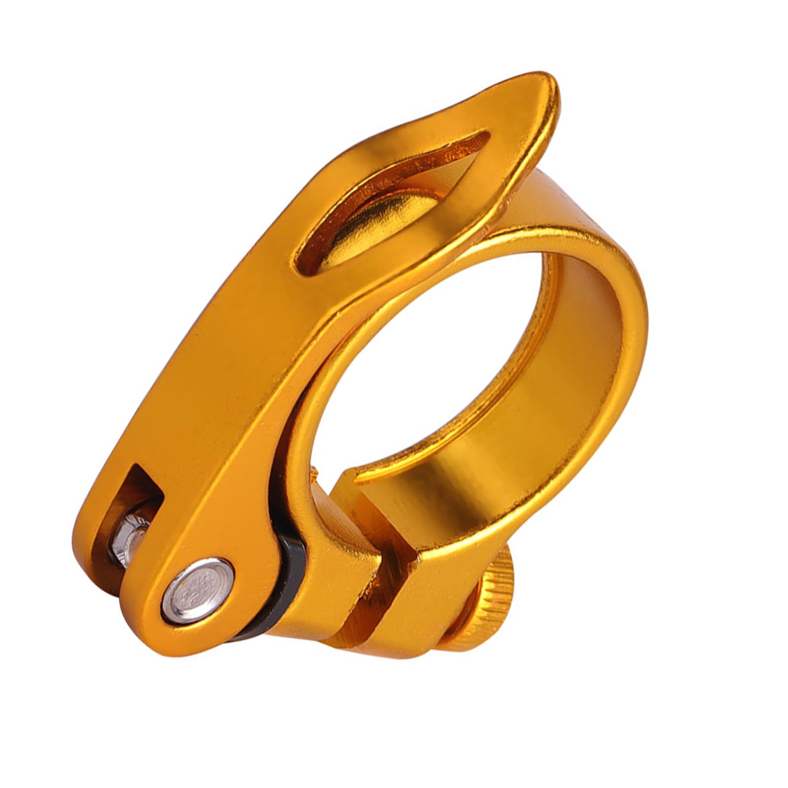Bicycle Seatpost Clamp Aluminum Alloy Bike Quick Release Seatpost Collar 34.9mm Tube Clamp Road Bike Seat Tube Clip Load Seat Clip Saddle Clamp
