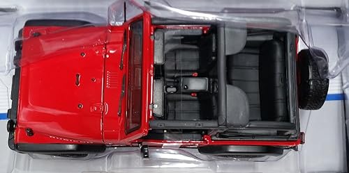 Miniatura 4 de Maisto 2004 Jeep Wrangler Rubicon 1:18 Diecast Model Car, Rojo