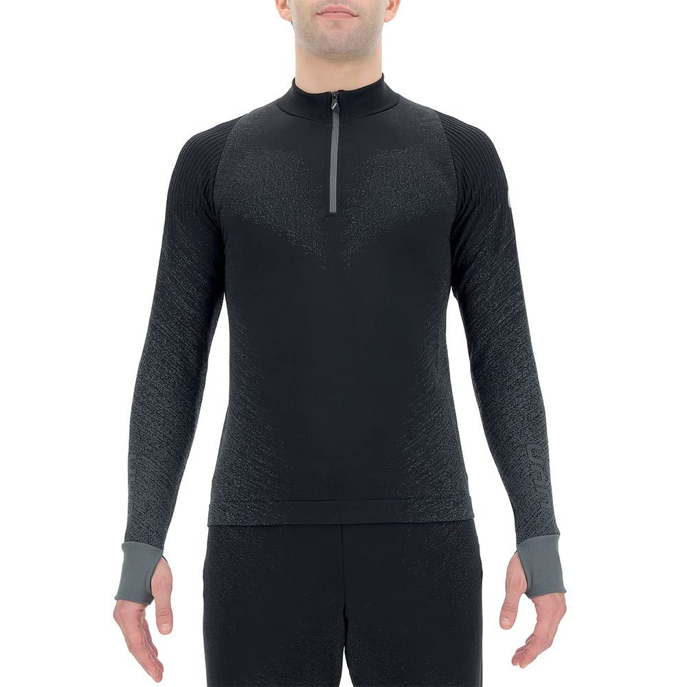 UYN Man Running Exceleration Shirt Long SL.Zip Up Maglia Lunga Uomo (Pacco da 1)