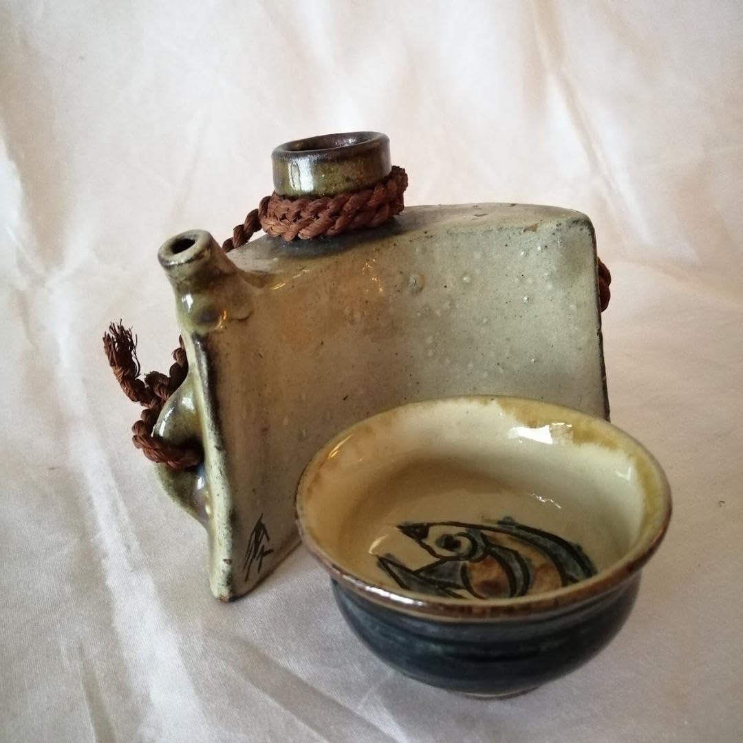 やちむん壺屋焼 金城須美子(金城次郎の長女) 抱瓶 宮城須美子さん作