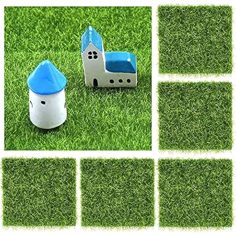 BUENTYA 5 Pcs Life-like Artificial Grass Mats Cover