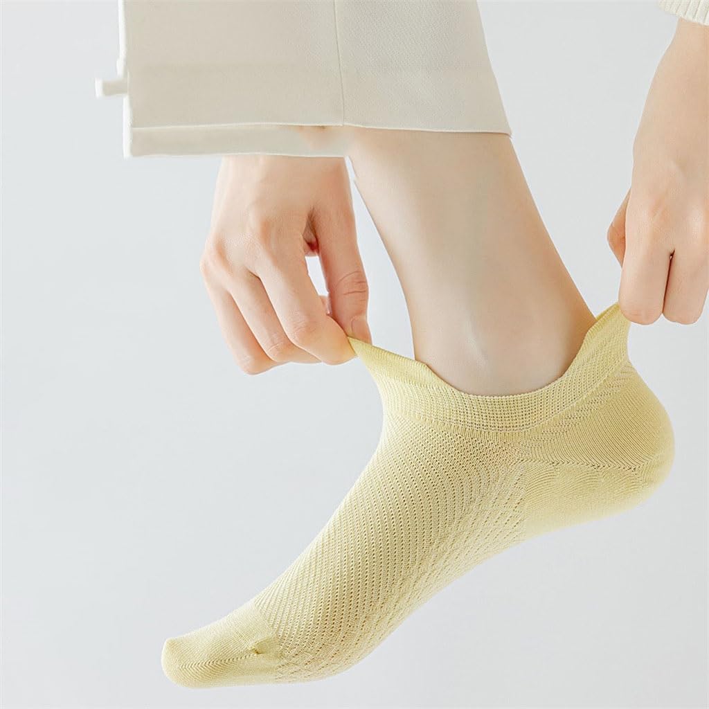JSEIAJB Socks for Children Low Cut Cotton Shallow Mesh Boat Socks Women S Boneless Short Tube Socks
