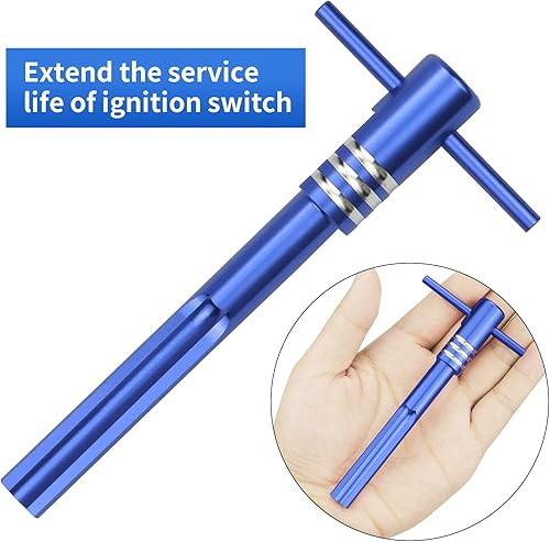 Miniatura 3 de Interruptor de encendido Alineación de carcasa Herramienta de trabajo para Harley Touring Modelos 2003-2013 (azul)