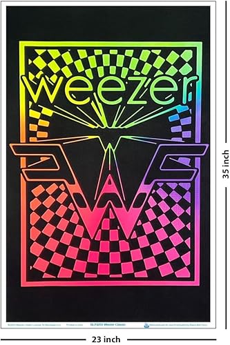 Miniatura 3 de Weezer Logo  Flocado  Póster de luz negra  23 x 35 pulgadas