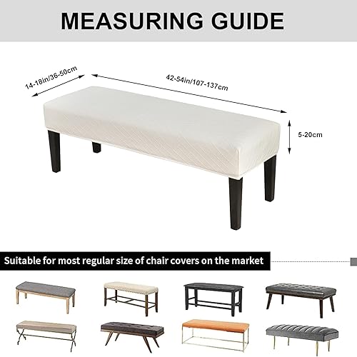 Vista 42 de Eco-Ancheng Funda para silla de comedor, funda extraíble para protección de banco, asiento y silla, sala de estar y cocina A1