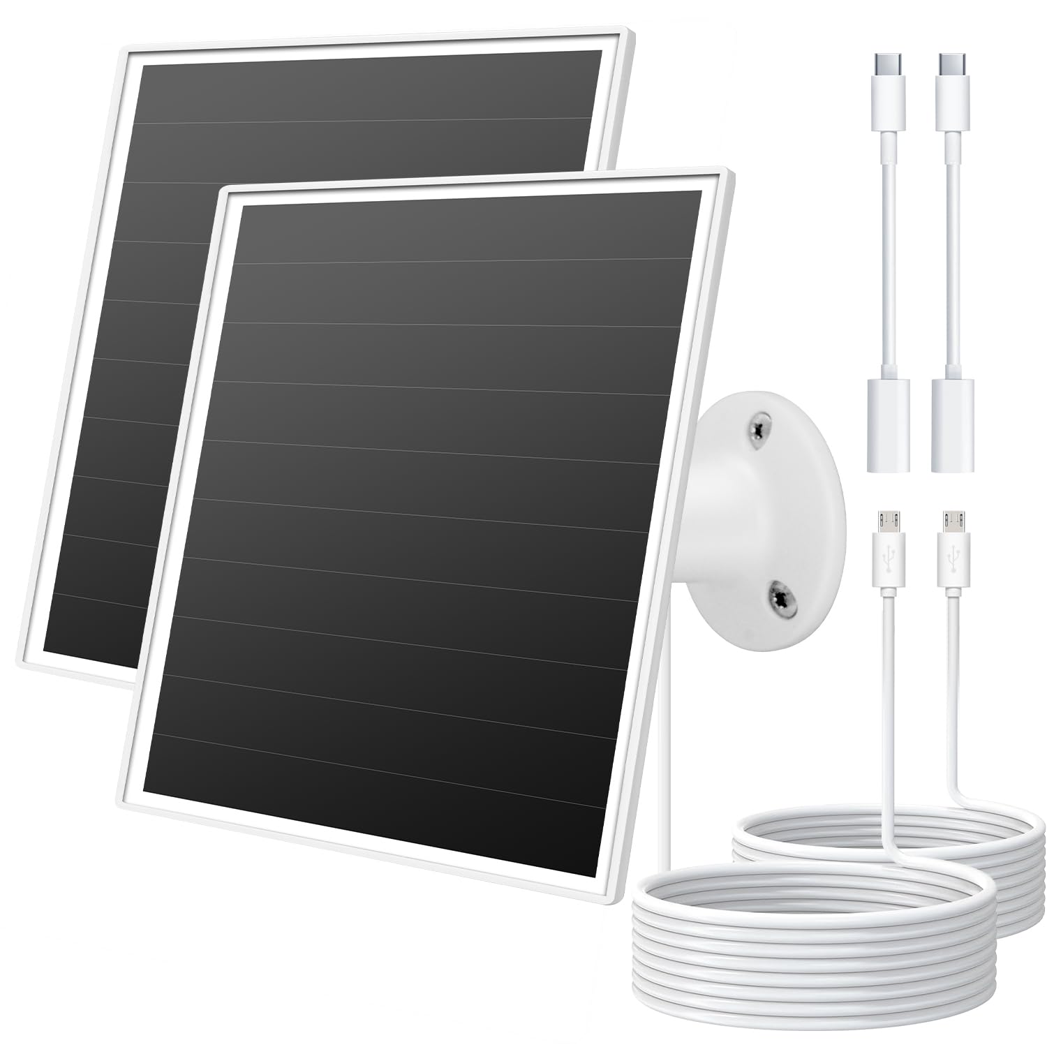 6W Solar Panel Charger for Outdoor Security Cameras - DC 5V, IP66 Waterproof, Compatible with Micro USB/USB-C Ports, Charges Battery-Powered Cameras, Comes with Blink Waterproof Plug for Interface.-picture-21