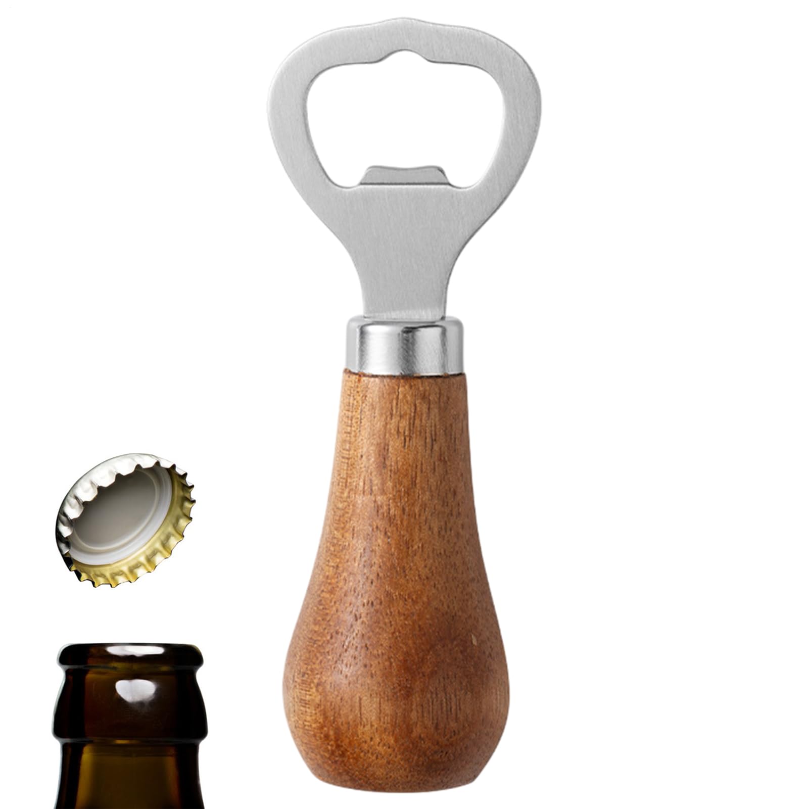 Bar-Flaschenöffner, Bierflaschenöffner | Barkeeper-Öffner für Bar | Holzgriff, Bierflasche|Wein-Bier-Getränke-Trinköffner für Hochzeit, Bar, Küche