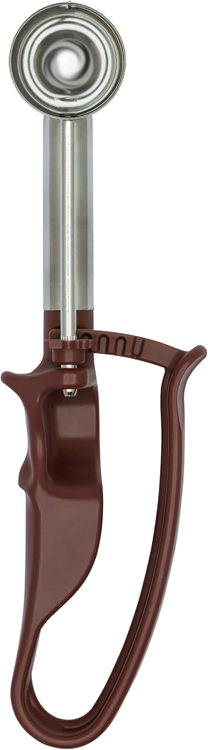 【Extended】Size 70 BURGUNDY (0.46 oz.) VODOMAX Commercial Food Disher, Portioner, Portion Control, 13 Sizes, Color-Coded, Protein Ball Scoop, Melon Ball Scoop, Ice Cream Toppings, Fruit Ball Toppings