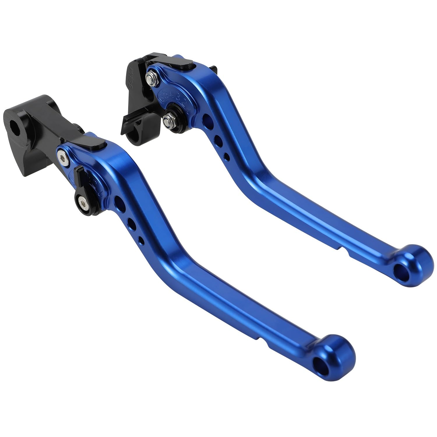 Leva Frizione Freno per R6 2016 2017 2018-2024 Moto Leva di Frizione del Freno Anteriore Maniglie di Controllo Tamburo Leva Pieghevole Regolabile Pit Elettrico Dirt Bike(Blue)